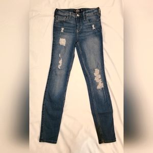 Hollister Mid-Rise Super Skinny Soft Stretch Jeans 1JR W25 L29
